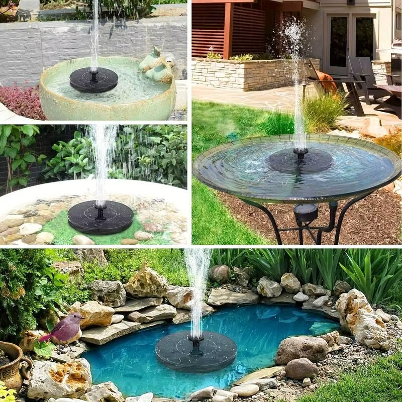 Fantana Arteziena Solara IPX8, 160x160 mm – Pompa Apa cu Panou Solar pentru Gradina, Iaz si Decor Exterior