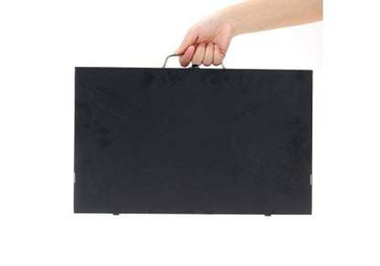 Gratar Pliabil Tip Valiza din Otel – Gratar Portabil cu Capac si Accesorii, Ideal pentru Camping si Gradina