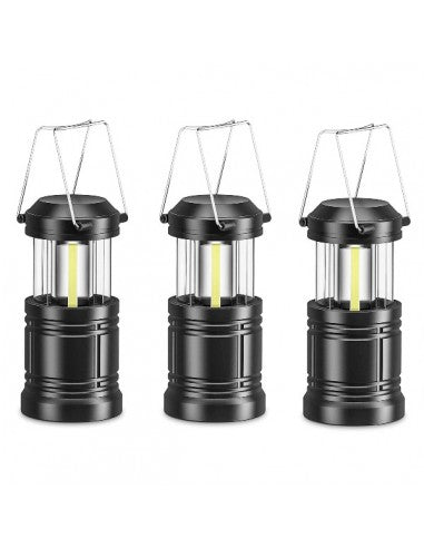 Set 3 x Lampa Solara LED Camping Shenyu, Reincarcabila, Portabila, Lumina Puternica 360°