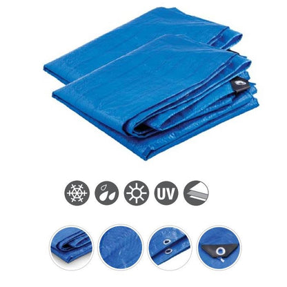 Prelata Impermeabila 4x6 m, Rezistenta la Apa si UV, Prelata Protectie Exterior pentru Lemne, Acoperis, Gradina