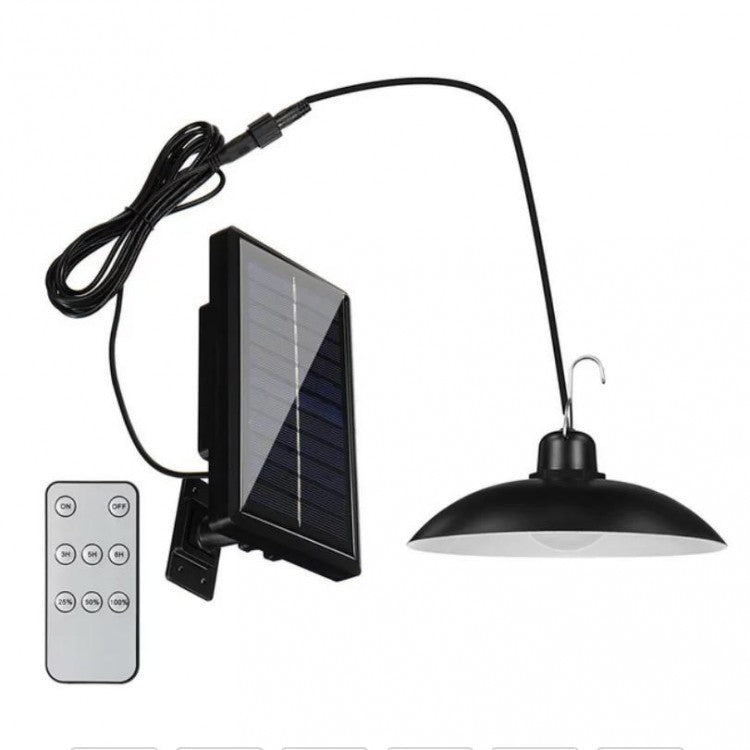 Lampa Solara LED Suspendata cu Telecomanda XF-707 – Panou Solar Extern, Iluminat Exterior Curte