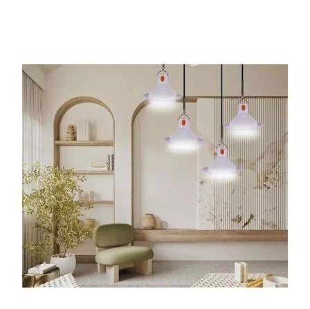 Set 2 x Bec Solar LED cu Panou Solar si Prindere cu Carlig, Lampa Solara Portabila pentru Camping