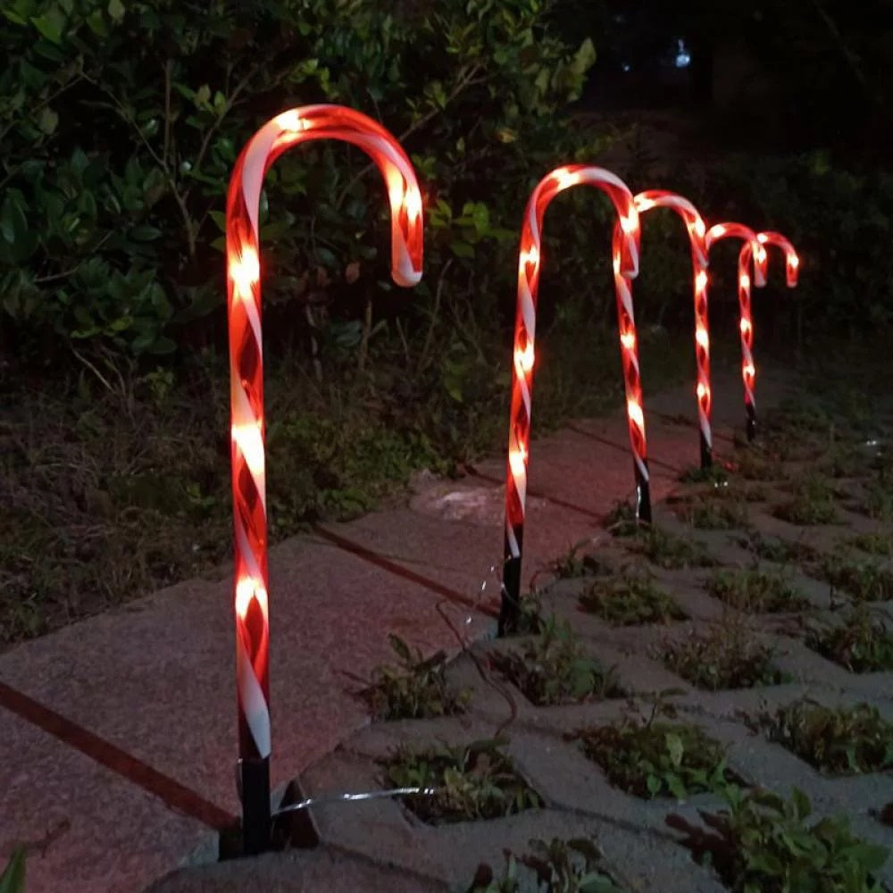Set 5 x Decoratiune Luminoasa Exterior Tip Baston Acadea– Instalatie LED pentru Gradina