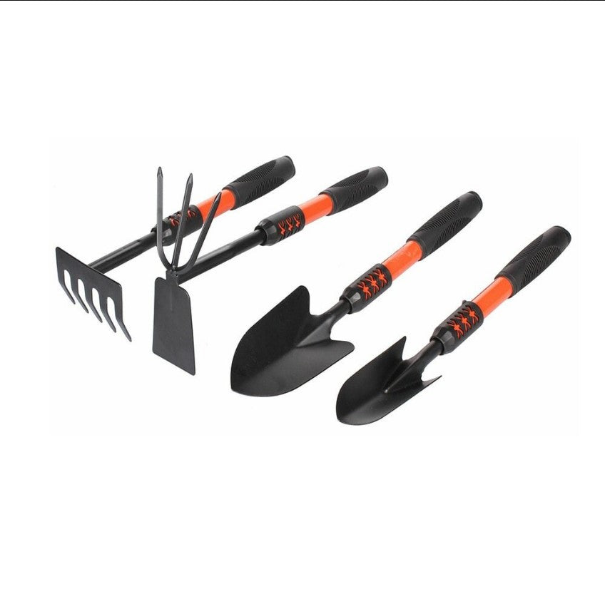 Set Unelte Gradina 7 Piese cu Manusi pentru Plantare – Kit Gradinarit cu Lopatica, Grebla si Accesorii