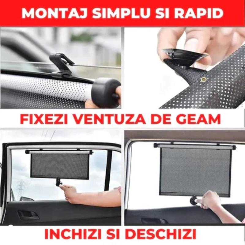 Set 2 X Jaluzele Cu Ventuza 58 X 125 Cm – Pentru Casa Si Masina