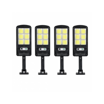 Set 4 x Proiector Solar cu 6 Celule si Senzor – Iluminare Puternica si Economica pentru Exterior