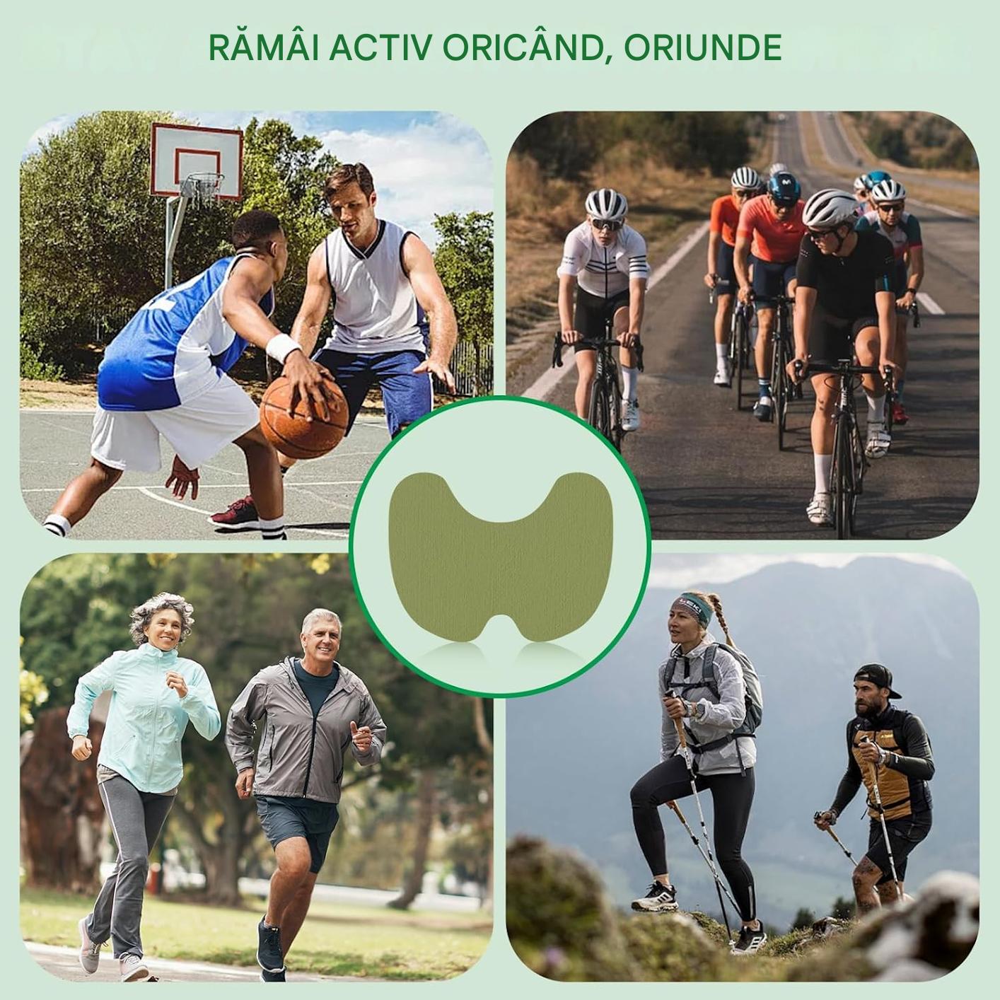 Set 100 Plasturi pentru Genunchi, Formula Naturala cu Plante Medicinale, Calmare Rapida a Durerii Articulare
