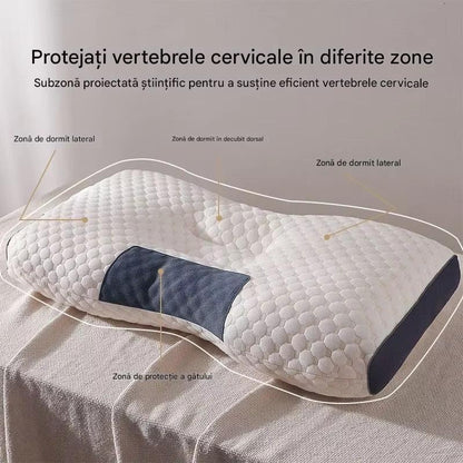 Set 2 Perne Tricotate din Bumbac cu Protectie Cervicala pentru Gat, Ortopedice, Confortabile BAS