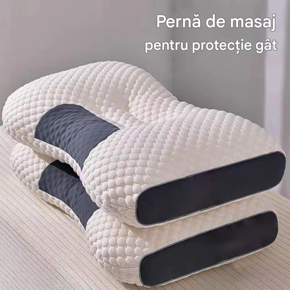 Set 2 Perne Tricotate din Bumbac cu Protectie Cervicala pentru Gat, Ortopedice, Confortabile BAS