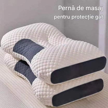 Set 2 Perne Tricotate din Bumbac cu Protectie Cervicala pentru Gat, Ortopedice, Confortabile BAS
