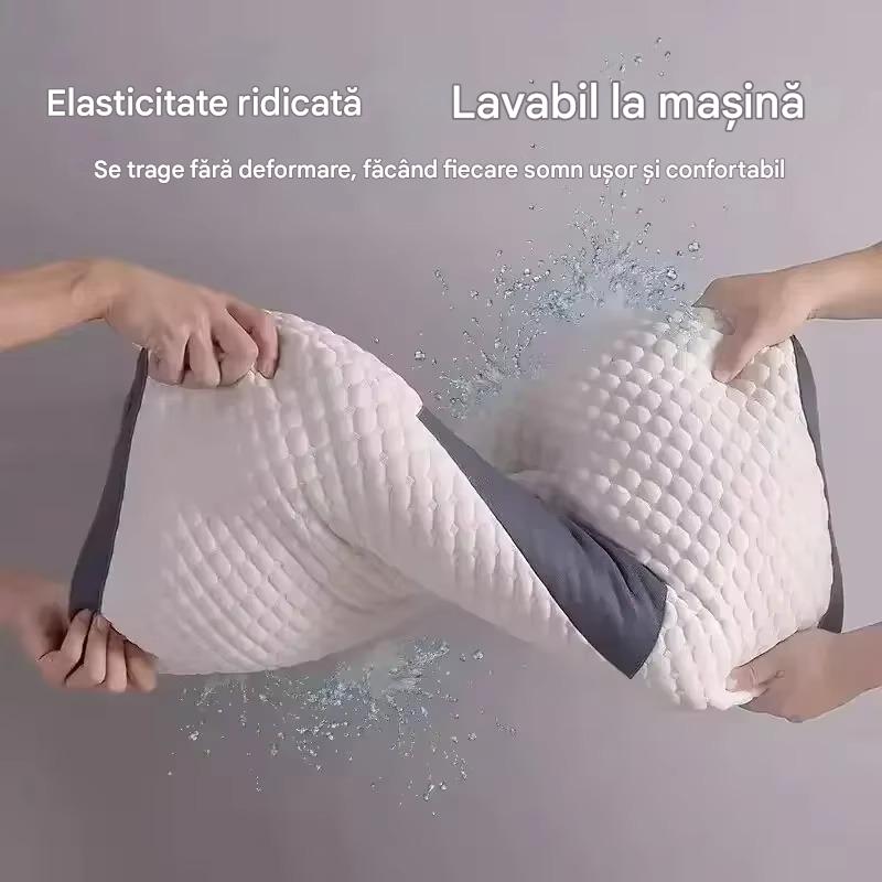 Set 2 Perne Tricotate din Bumbac cu Protectie Cervicala pentru Gat, Ortopedice, Confortabile BAS