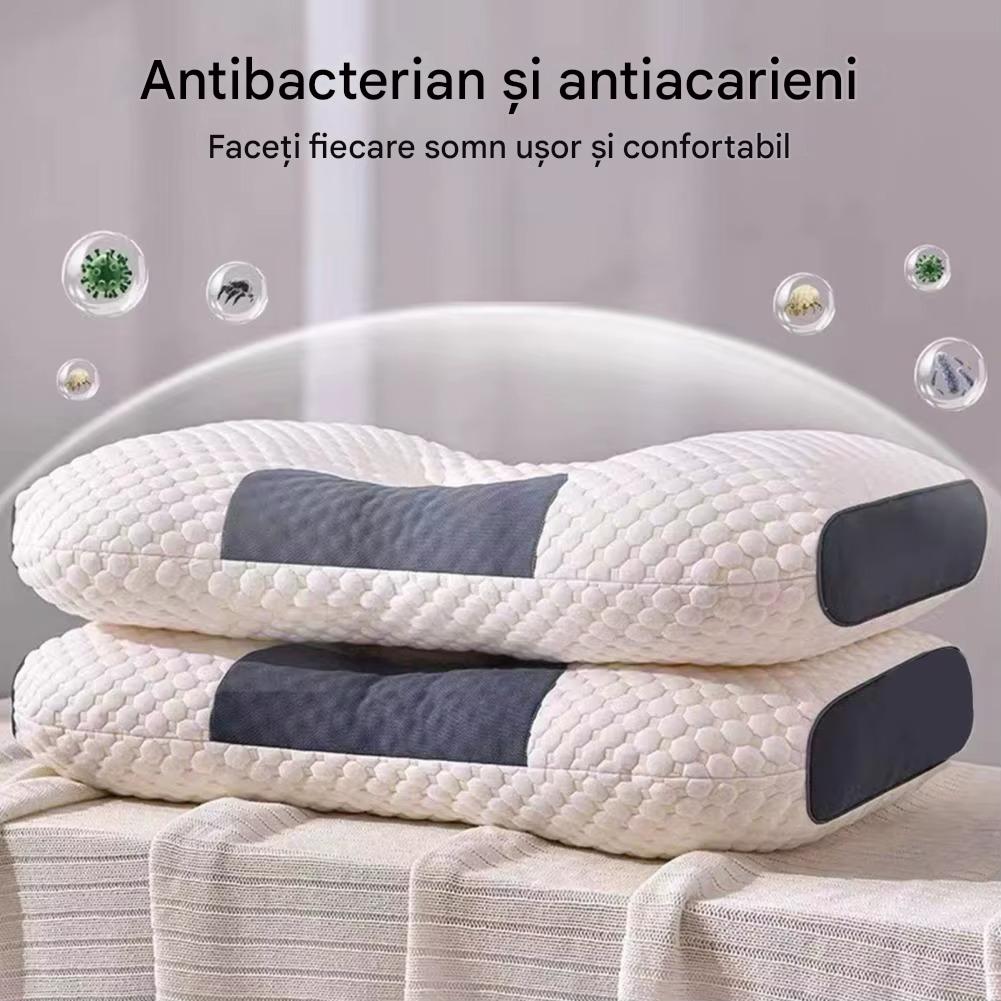 Set 2 Perne Tricotate din Bumbac cu Protectie Cervicala pentru Gat, Ortopedice, Confortabile BAS