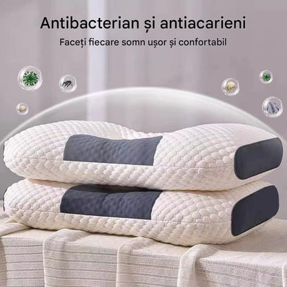 Set 2 Perne Tricotate din Bumbac cu Protectie Cervicala pentru Gat, Ortopedice, Confortabile BAS