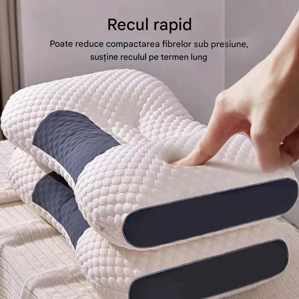 Set 2 Perne Tricotate din Bumbac cu Protectie Cervicala pentru Gat, Ortopedice, Confortabile BAS