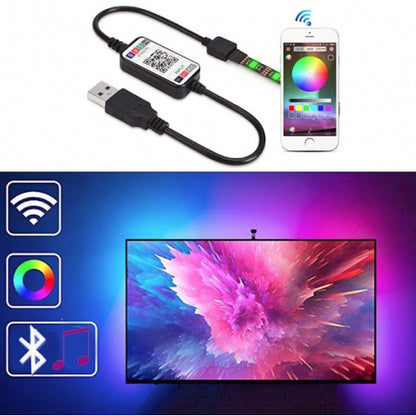 Banda LED RGB Smart 2M – Lumina Ambientala Premium Pentru TV