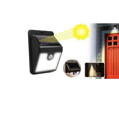 Set 2 x Lampa Solara LED cu Senzor de Miscare – Iluminare Automata pentru Curte și Intrare
