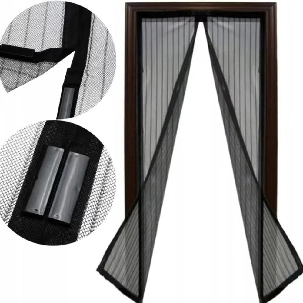 Set Plasa Anti Insecte Magnetica pentru Usa + Furtun Extensibil 45M cu Accesoriu de Stropit – Pachet Util pentru Casa si Gradina