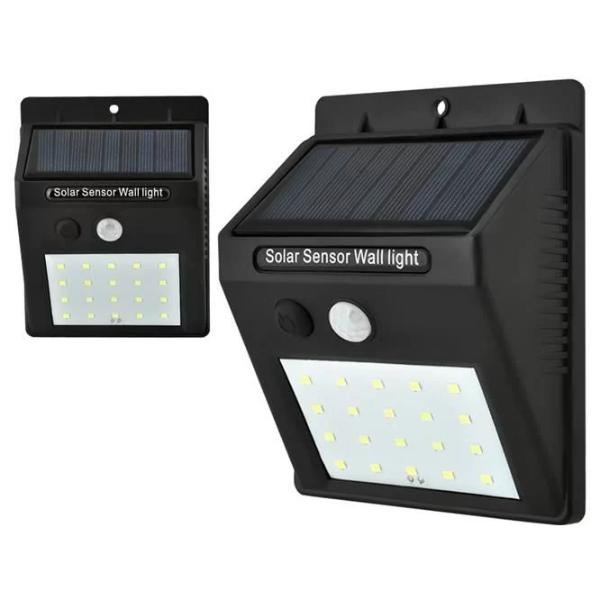 Set 2 x Lampa Solara LED cu Senzor de Miscare – Iluminare Automata pentru Curte și Intrare