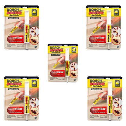Set 5x Insecticid Tip Seringa Anti Gandaci RoachDoctor, Uz Casnic, Eficienta Ridicata