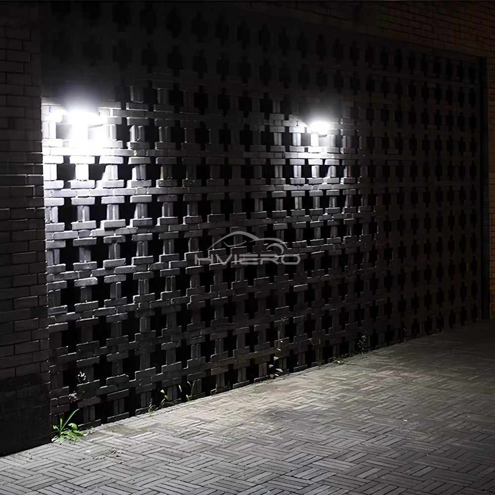 Set 2 x Proiector Solar cu 6 Celule si Senzor – Iluminare Puternica si Economica pentru Exterior