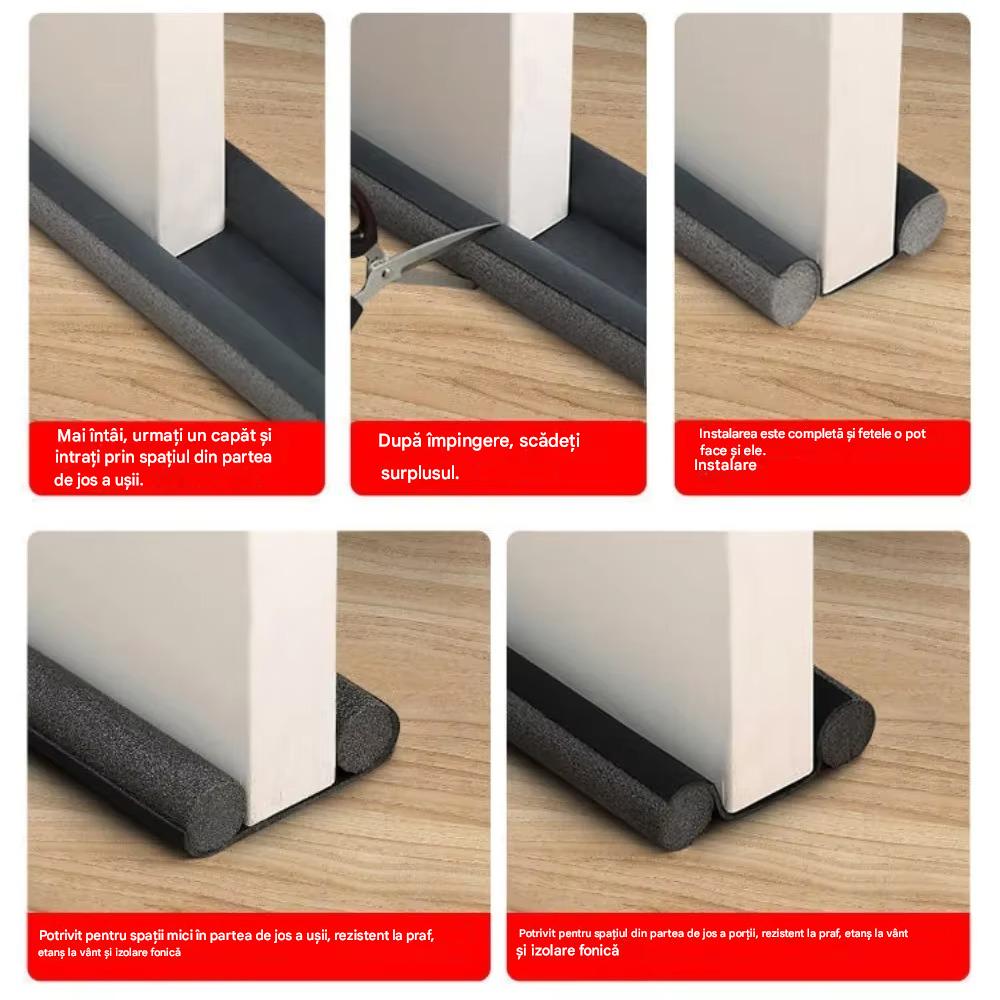 Set 2 x Protectie Anti-Curent Pentru Usa – Izolare Termica Si Anti Praf