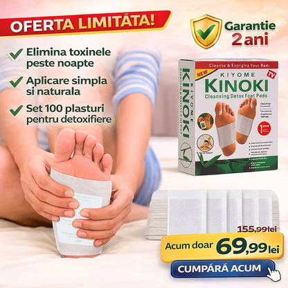 Set 100 plasturi cu turmalina Kinoki
