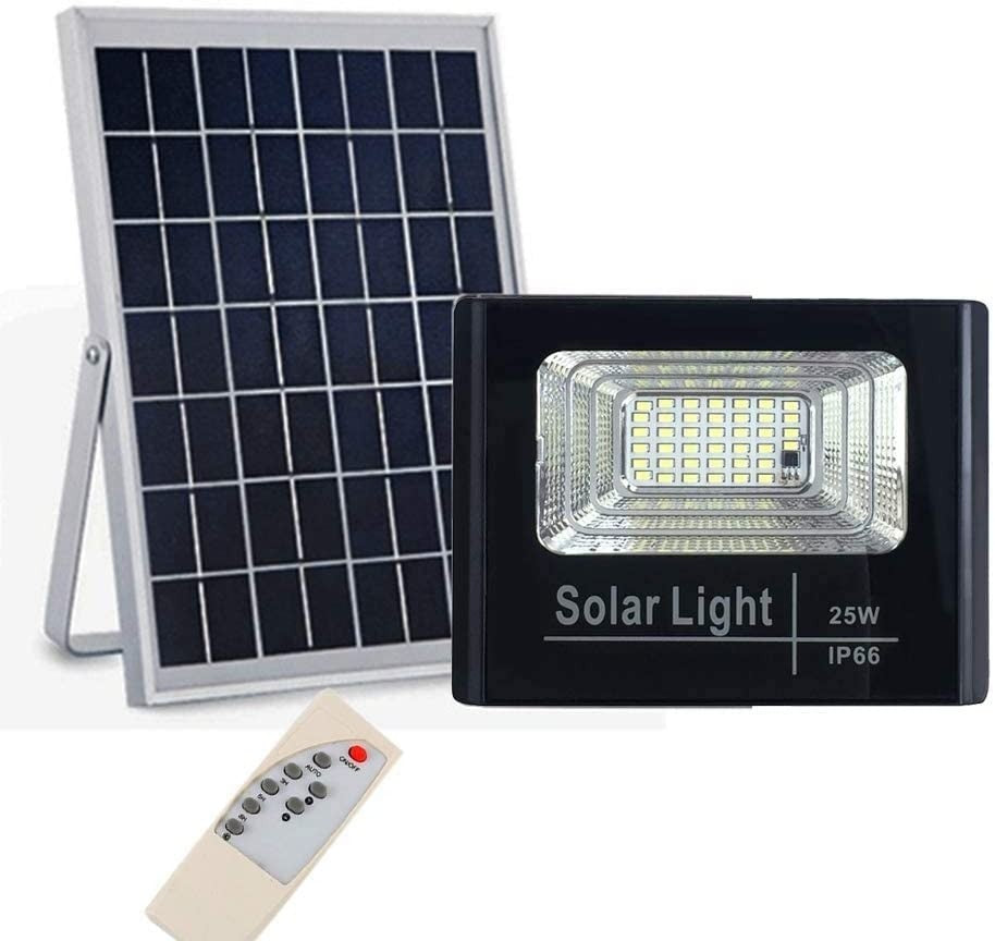 Proiector Solar LED 200W cu Panou Solar si Telecomanda, IP67, Afisaj Digital Baterie, Iluminare Puternica Exterior Curte Gradina