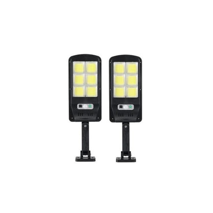 Set 2 x Proiector Solar cu 6 Celule si Senzor – Iluminare Puternica si Economica pentru Exterior