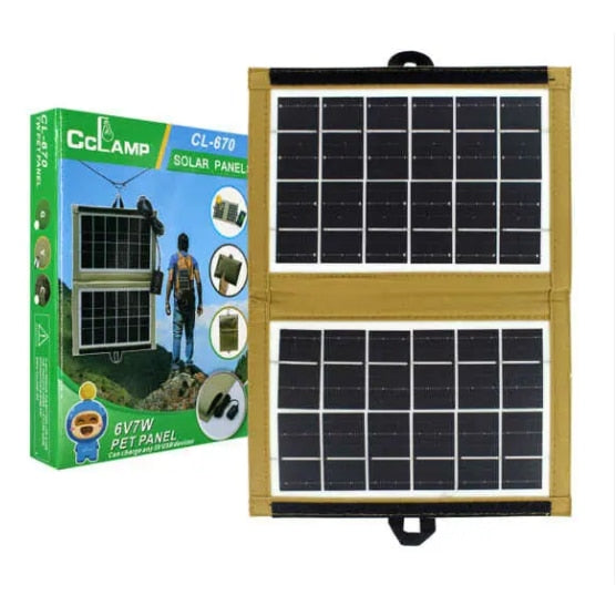 Panou Solar Pliabil CL-670 7.2W  – Incarcator Solar Portabil pentru Camping