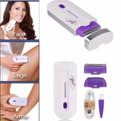 Set 2x Epilator Reincarcabil cu Lumina Tehnologie Sensa