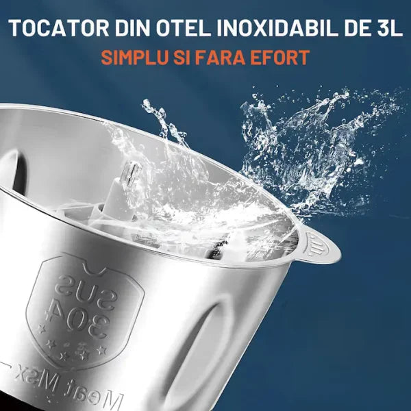 Tocator Electric cu Vas Inox 3L, 300W, Multifunctional, Uz Bucatarie
